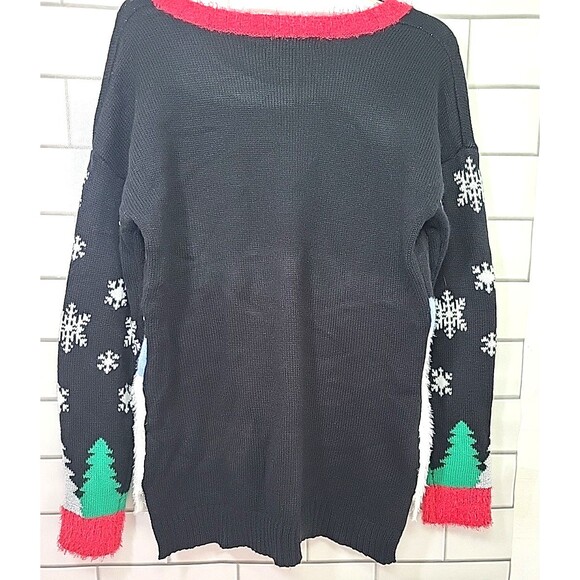 Celebrate Together Womens Sz M 3D Santa Winter Christmas Party Holiday Sweater * - Picture 7 of 10